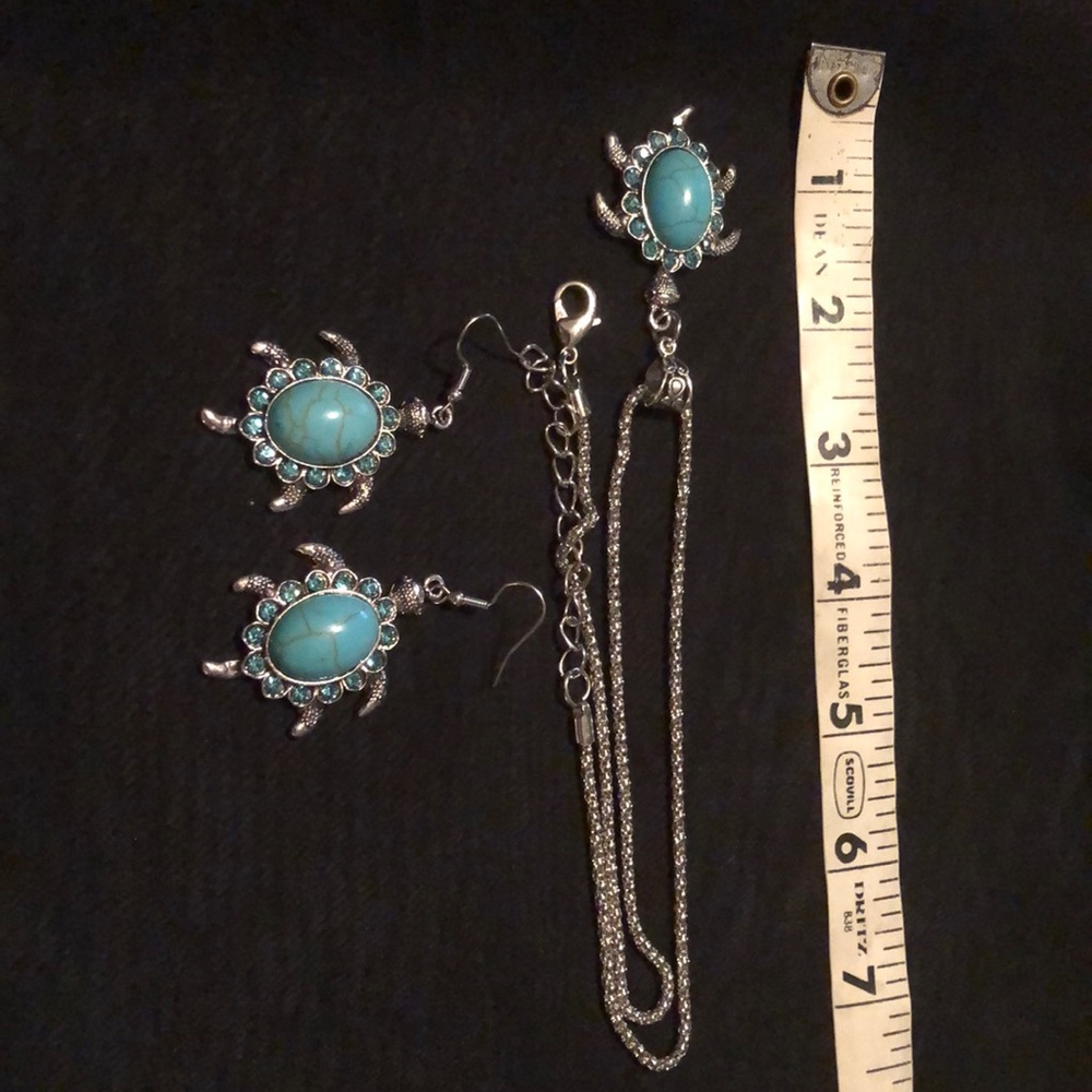 Sea Turtle Earring & Necklace set